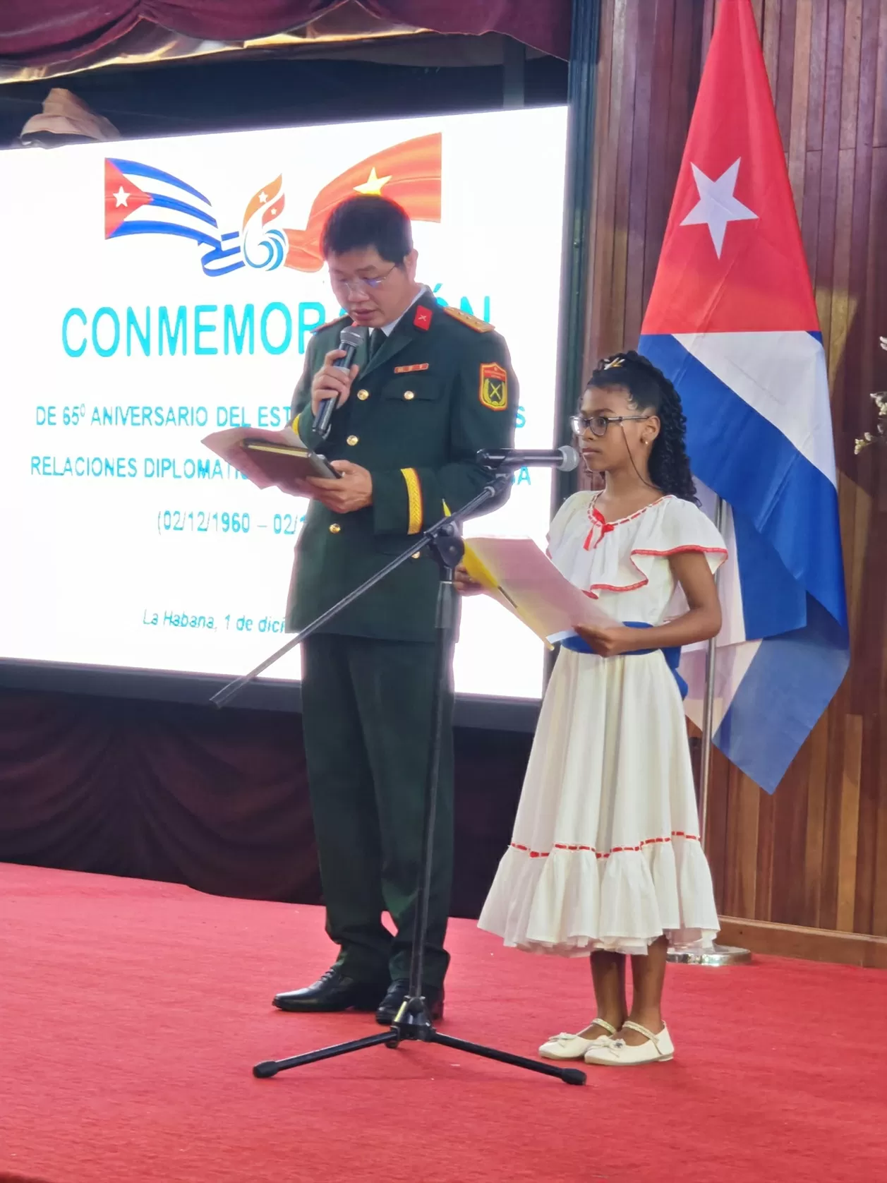 Lễ kỷ niệm 65 năm thiết lập quan hệ ngoại giao Việt Nam-Cuba tại La Habana