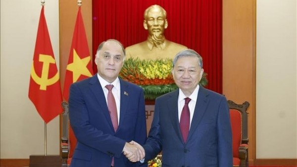 Tổng Bí thư Tô Lâm tiếp Thư ký Hội đồng An ninh Belarus