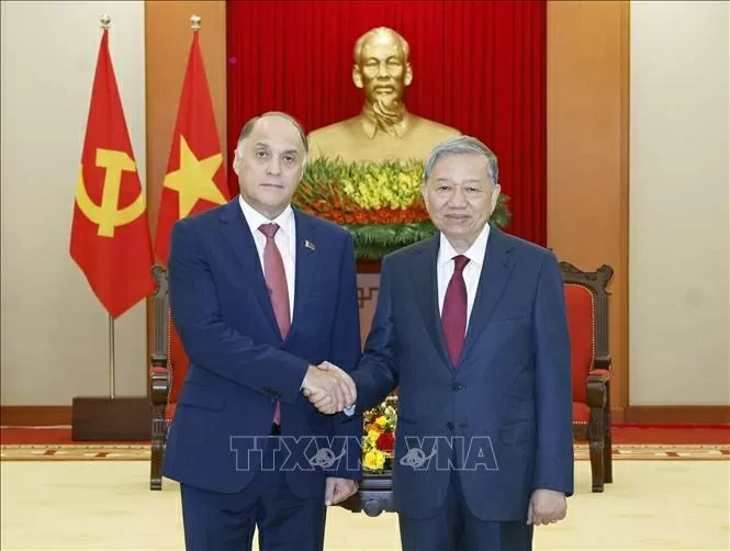 Tổng Bí thư Tô Lâm tiếp Thư ký Hội đồng An ninh Belarus