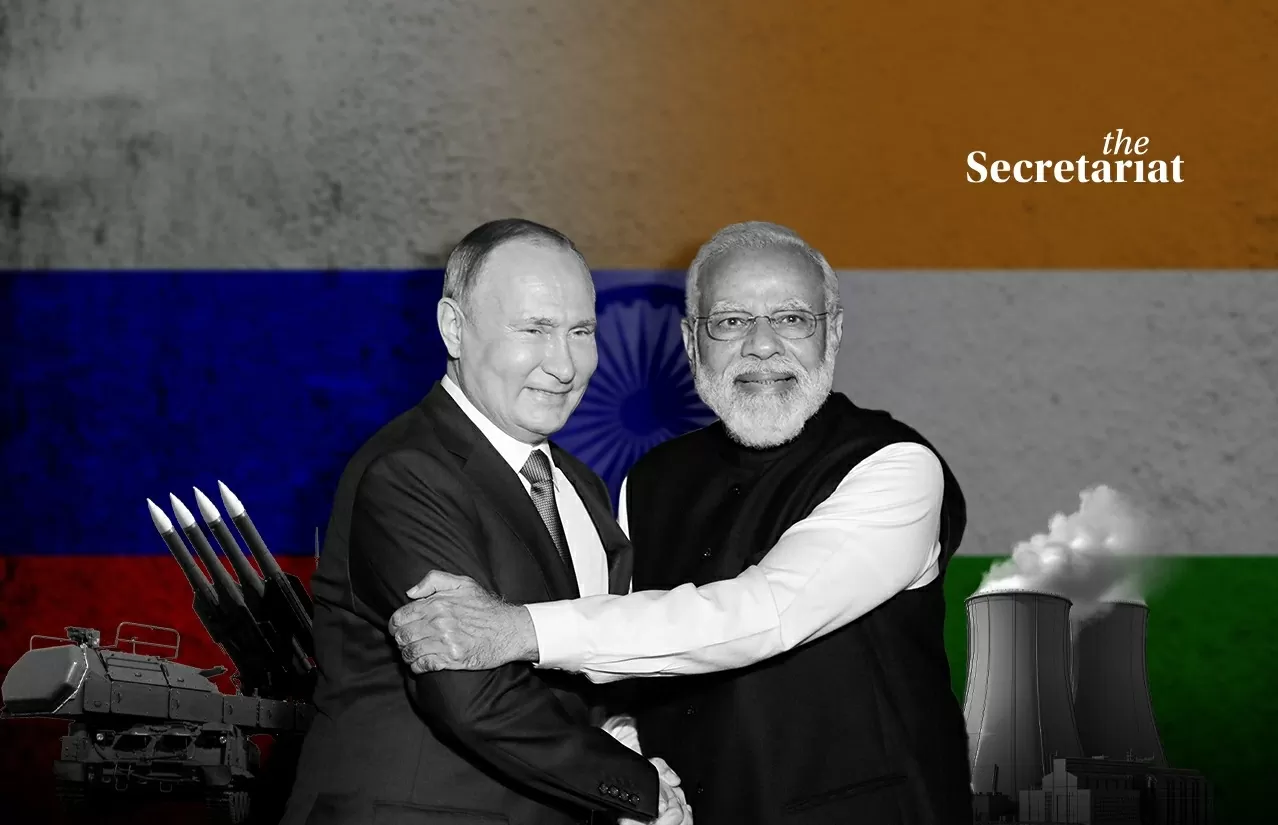 Tổng thống Vladimir Putin và Thủ tướng Narendra Modi. Ảnh minh họa. (Nguồn: The Secretariat)