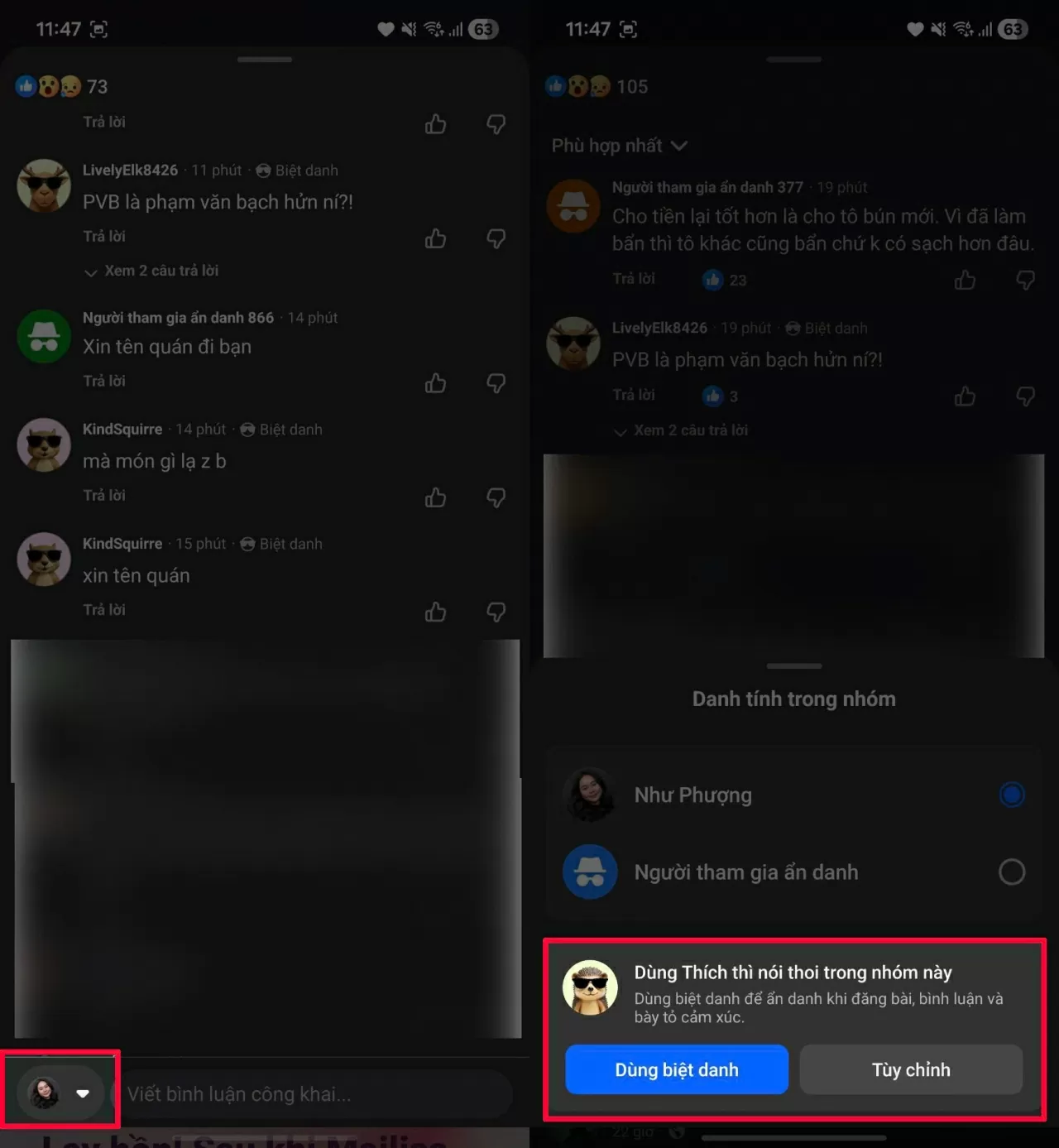 Mở ứng dụng Facebook trên điện thoại, chọn bài viết mà bạn muốn bình luận ẩn danh. 
