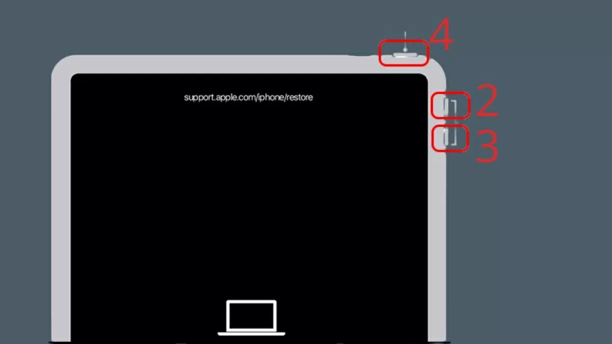 Khởi động iPad vào chế độ Recovery. Khởi động iPad vào chế độ Recovery.