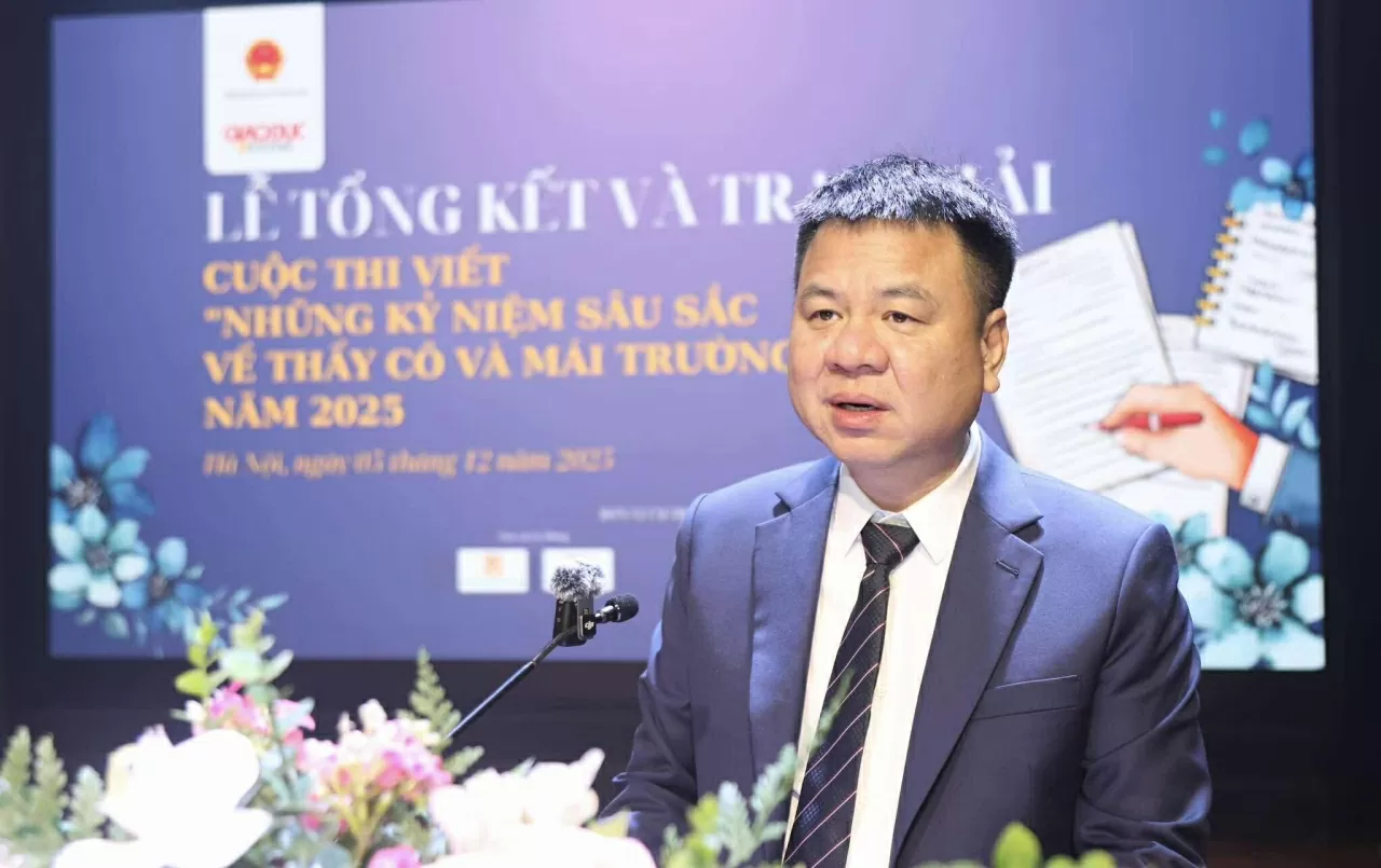 Trao giải cuộc thi Những kỷ niệm sâu sắc về thầy cô và mái trường năm 2025