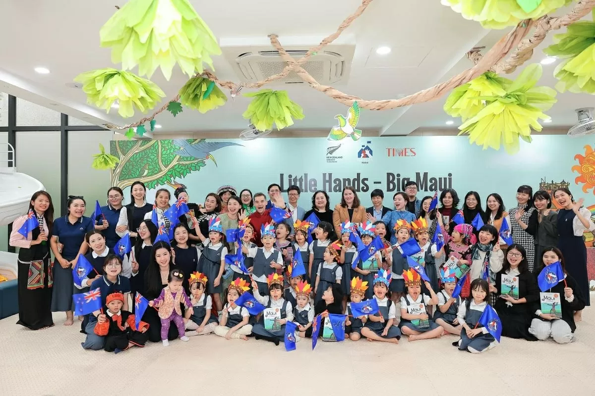 Toàn cảnh sự kiện “Little Hands - Big Maui” tại Hệ thống Giáo dục École Nicolas, Hà Nội.