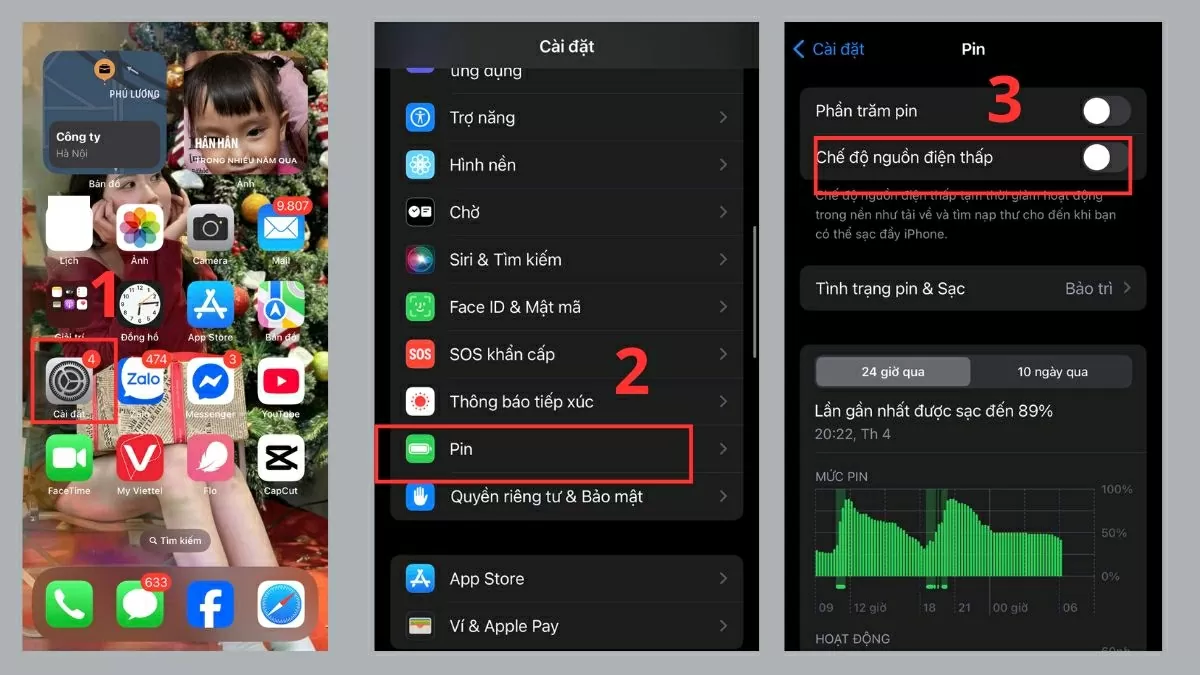 Tắt chế độ Nguồn điện thấp trên thiết bị.