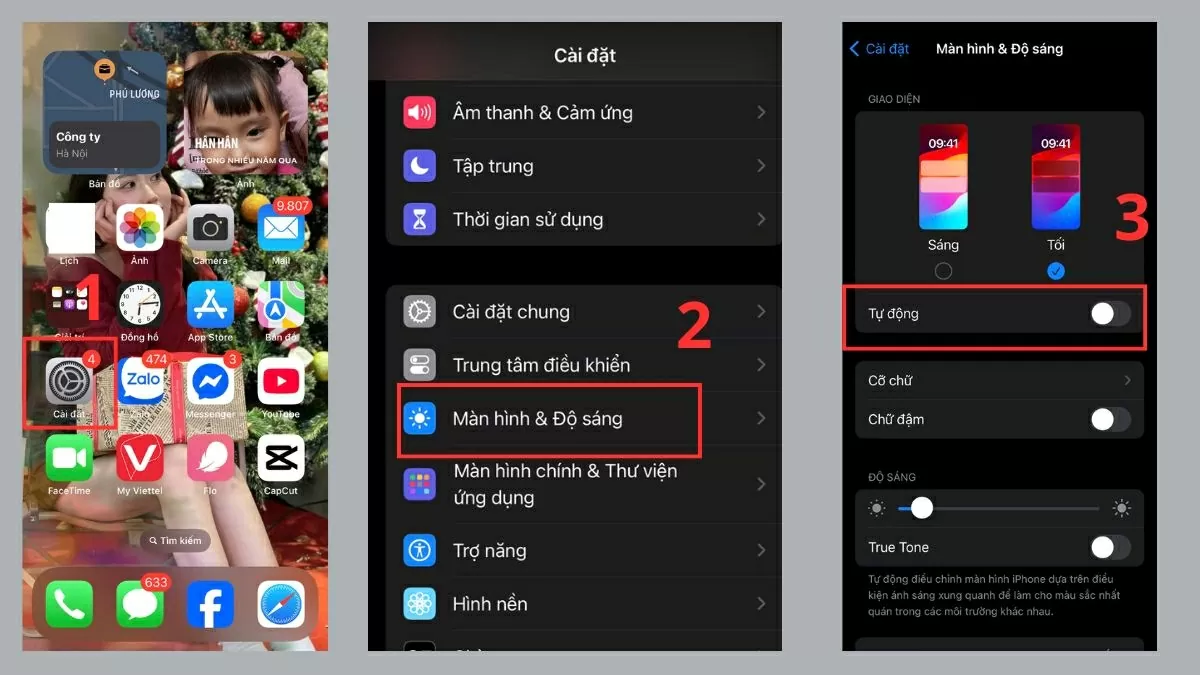 Hướng dẫn tắt tính năng tự động điều chỉnh độ sáng Nếu iPhone liên tục tối màn hình, bạn có thể vô hiệu hóa chế độ.
