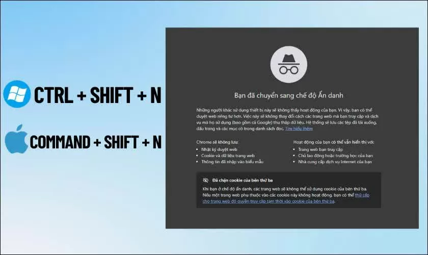 Bật ẩn danh bằng chế độ ẩn danh/InPrivate. Bật ẩn danh bằng chế độ ẩn danh/InPrivate.