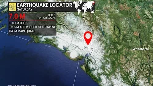 Động đất cực mạnh làm rung chuyển khu vực biên giới Mỹ và Canada