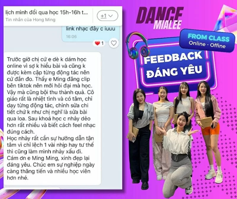 Feedback của học viên M.