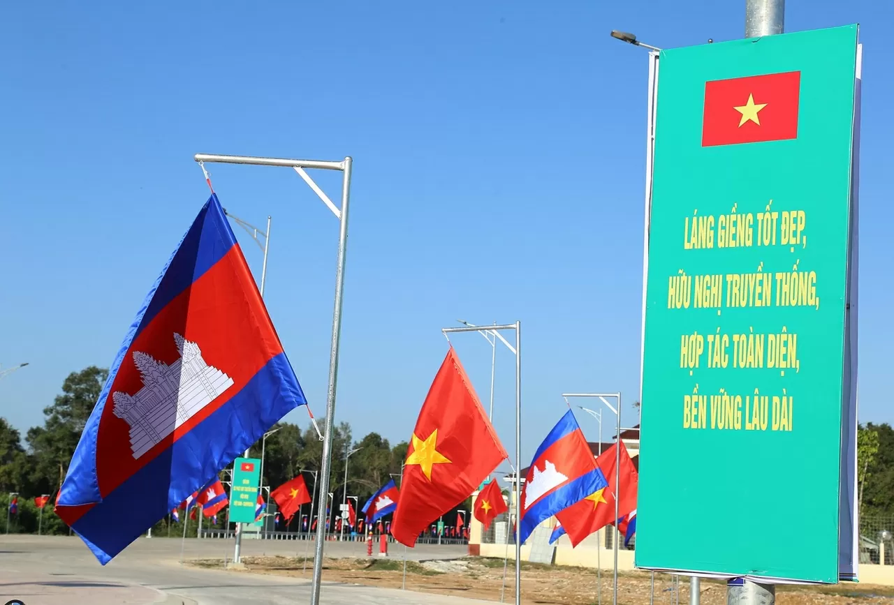 Lễ khai trương Cặp cửa khẩu quốc tế sẽ có sự góp mặt của Thủ tướng Chính phủ Phạm Minh Chính và Thủ tướng Vương quốc Campuchia Hun Manet. (Ảnh: Thành Long)