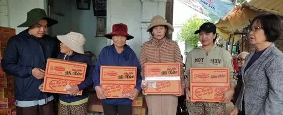 sản phẩm đến với và con vùng lũ Đắk Lắk (Phú Yên cũ).