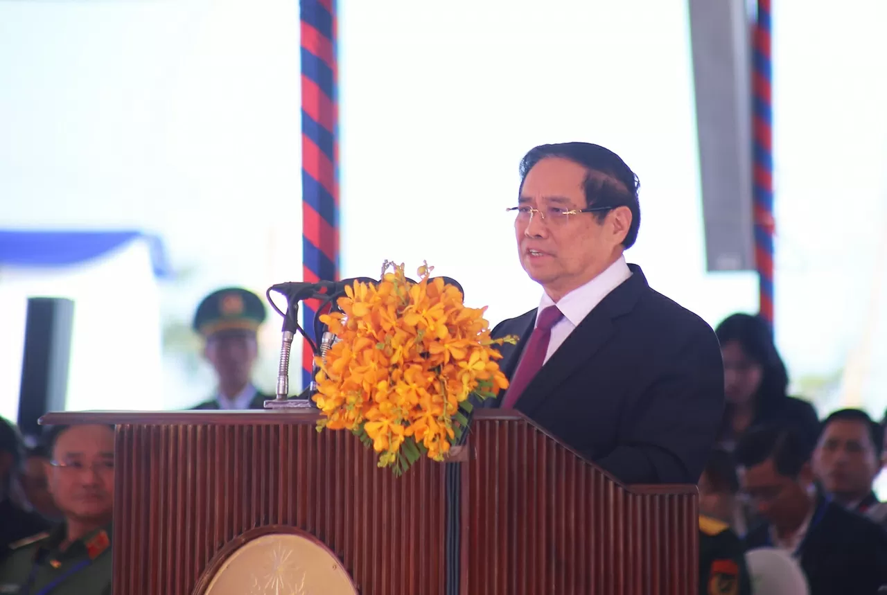 Thủ tướng Chính phủ Phạm Minh Chính phát biểu tại buổi Lễ. (Ảnh: Thành Long) Thủ tướng Chính phủ Phạm Minh Chính phát biểu tại buổi Lễ. (Ảnh: Thành Long)