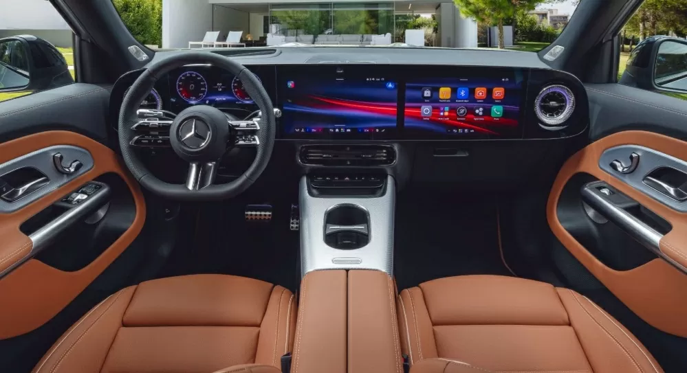 Khoang cabin GLB 2026 chịu ảnh hưởng mạnh từ thiết kế của CLA mới. Khoang cabin GLB 2026 chịu ảnh hưởng mạnh từ thiết kế của CLA mới.