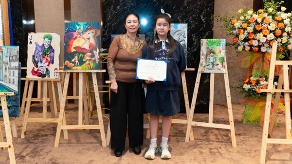 Hơn 30 bức tranh của học sinh Việt Nam sẽ được trưng bày tại Bảo tàng Louvre (Pháp)