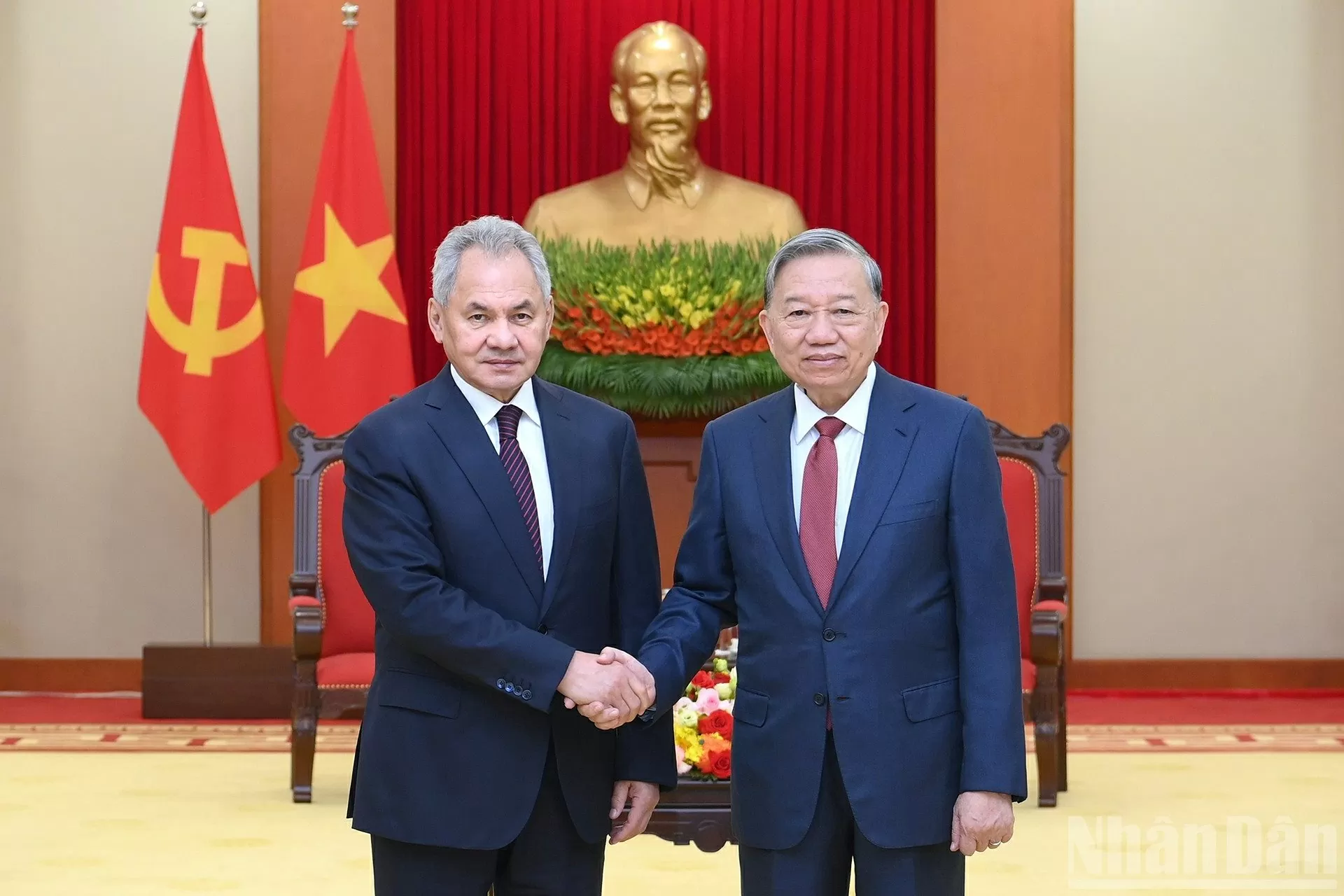 Tổng Bí thư Tô Lâm tiếp Thư ký Hội đồng An ninh Nga