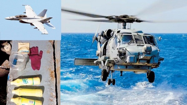 Hải quân Mỹ trục vớt 2 máy bay rơi xuống Biển Đông