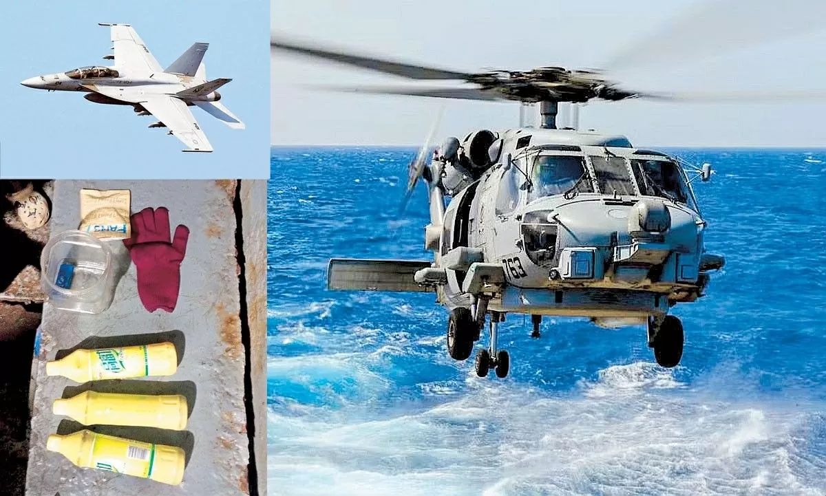 Hải quân Mỹ trục vớt 2 máy bay rơi xuống Biển Đông Hải quân Mỹ trục vớt 2 máy bay rơi xuống Biển Đông