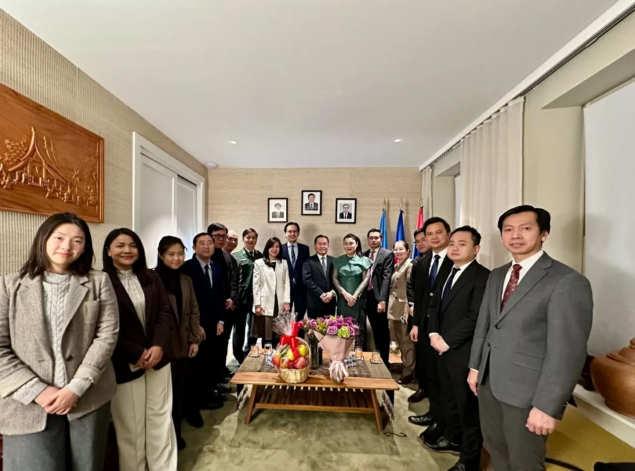 Phái đoàn Thường trực Việt Nam tại Liên hợp quốc chúc mừng 50 năm Quốc khánh Lào