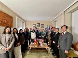 Phái đoàn Thường trực Việt Nam tại Liên hợp quốc chúc mừng 50 năm Quốc khánh Lào