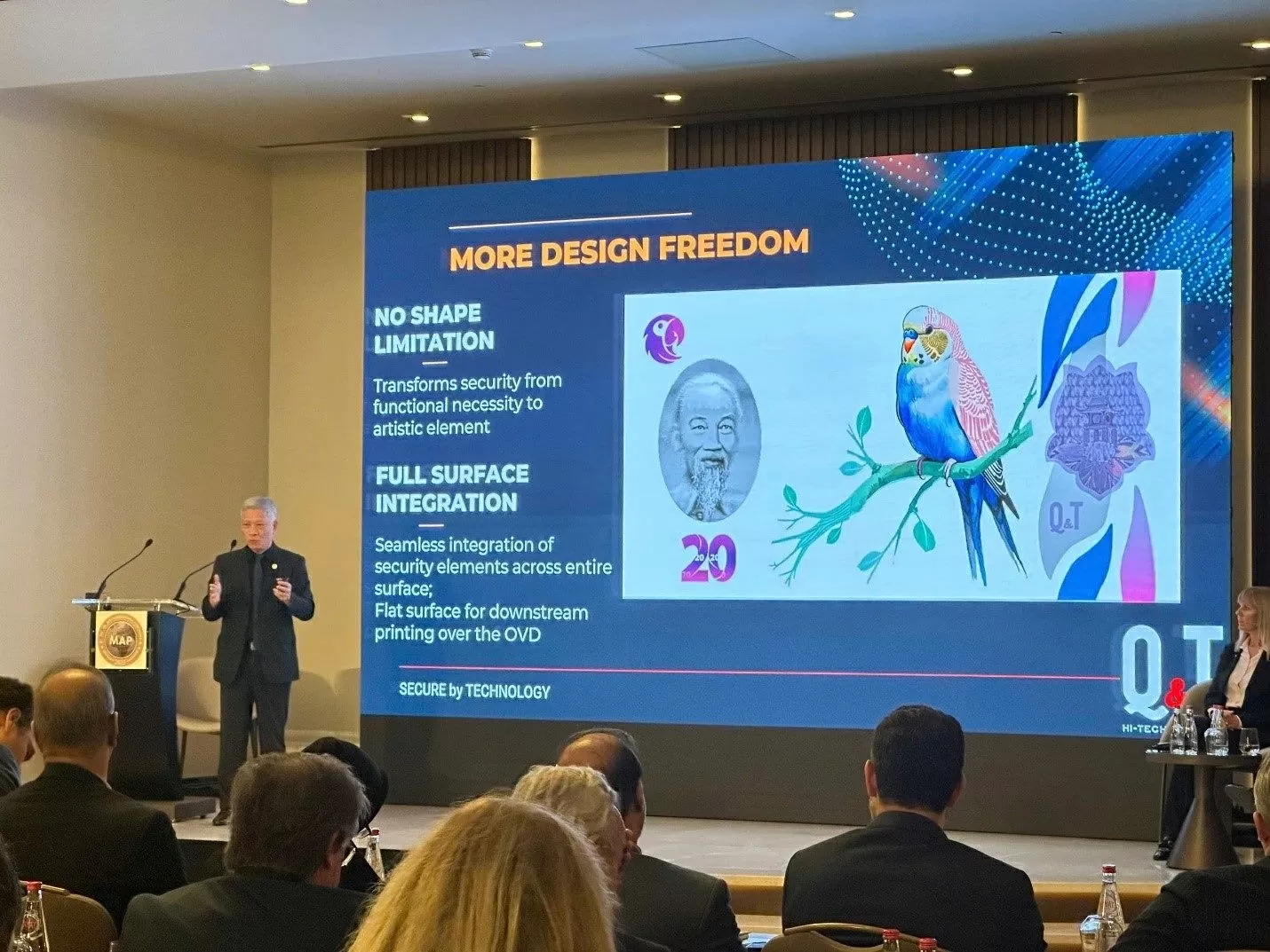 Công ty Q&T giới thiệu công nghệ in bảo an tiên tiến của Việt Nam tại Hội nghị Mint and Print 2025