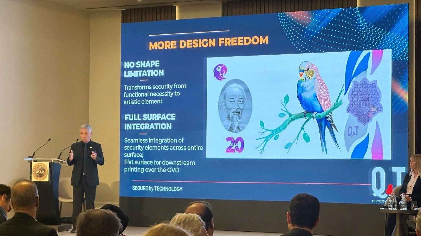 Công ty Q&T giới thiệu công nghệ in bảo an tiên tiến của Việt Nam tại Hội nghị Mint and Print 2025