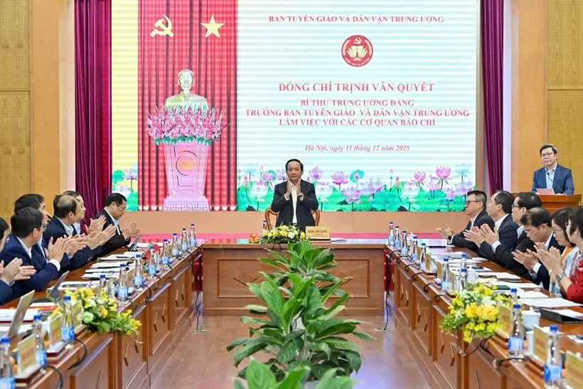 Báo chí phải tạo dòng chảy thông tin chính xác, tích cực và lan toả mạnh mẽ về Đại hội XIV của Đảng Báo chí phải tạo dòng chảy thông tin chính xác, tích cực và lan toả mạnh mẽ về Đại hội XIV của Đảng