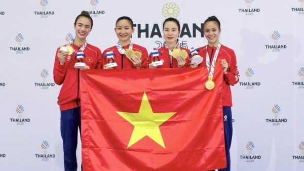 Bảng tổng sắp huy chương SEA Games 33 đến cuối ngày 14/12
