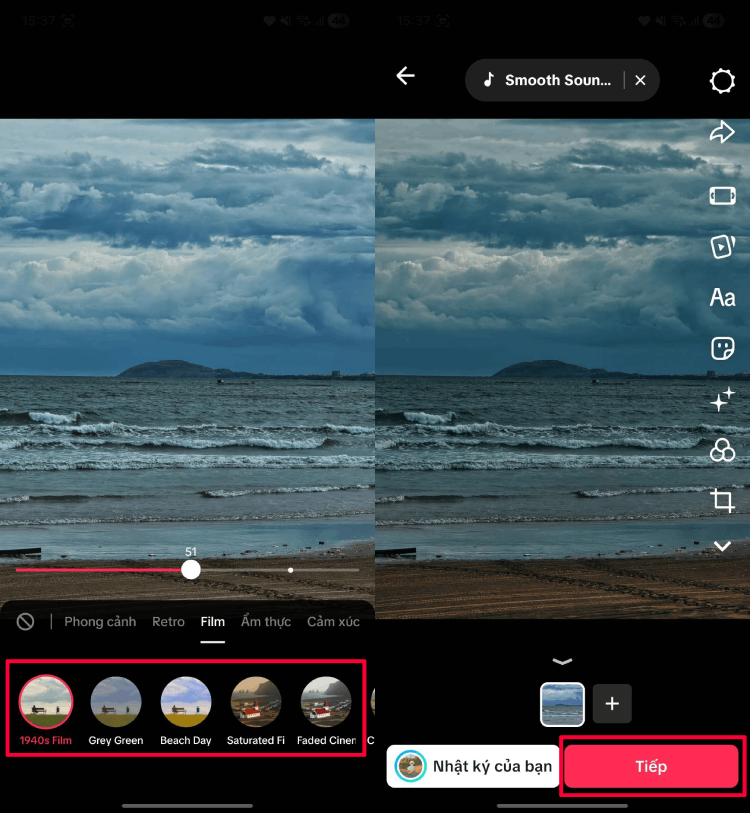 Điều chỉnh ánh sáng, màu sắc để ảnh phù hợp với sở thích.