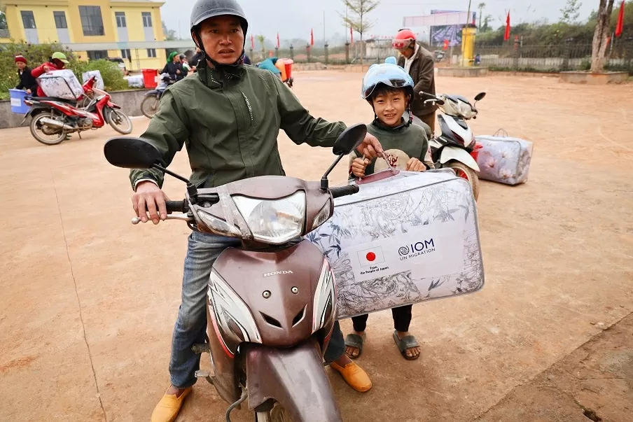 Nhật Bản đóng góp 1,5 triệu USD thông qua IOM và UNICEF để cứu trợ khẩn cấp và phục hồi sau thiên tai tại Việt Nam