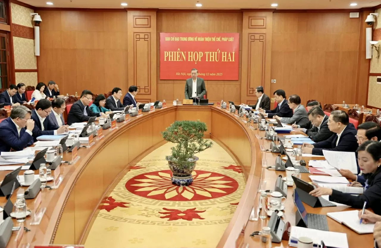 Phiên họp thứ hai dưới sự chủ trì của đồng chí Tổng Bí thư Tô Lâm, Trưởng Ban Chỉ đạo - Ảnh: VGP/Lan Anh Phiên họp thứ hai dưới sự chủ trì của đồng chí Tổng Bí thư Tô Lâm, Trưởng Ban Chỉ đạo - Ảnh: VGP/Lan Anh