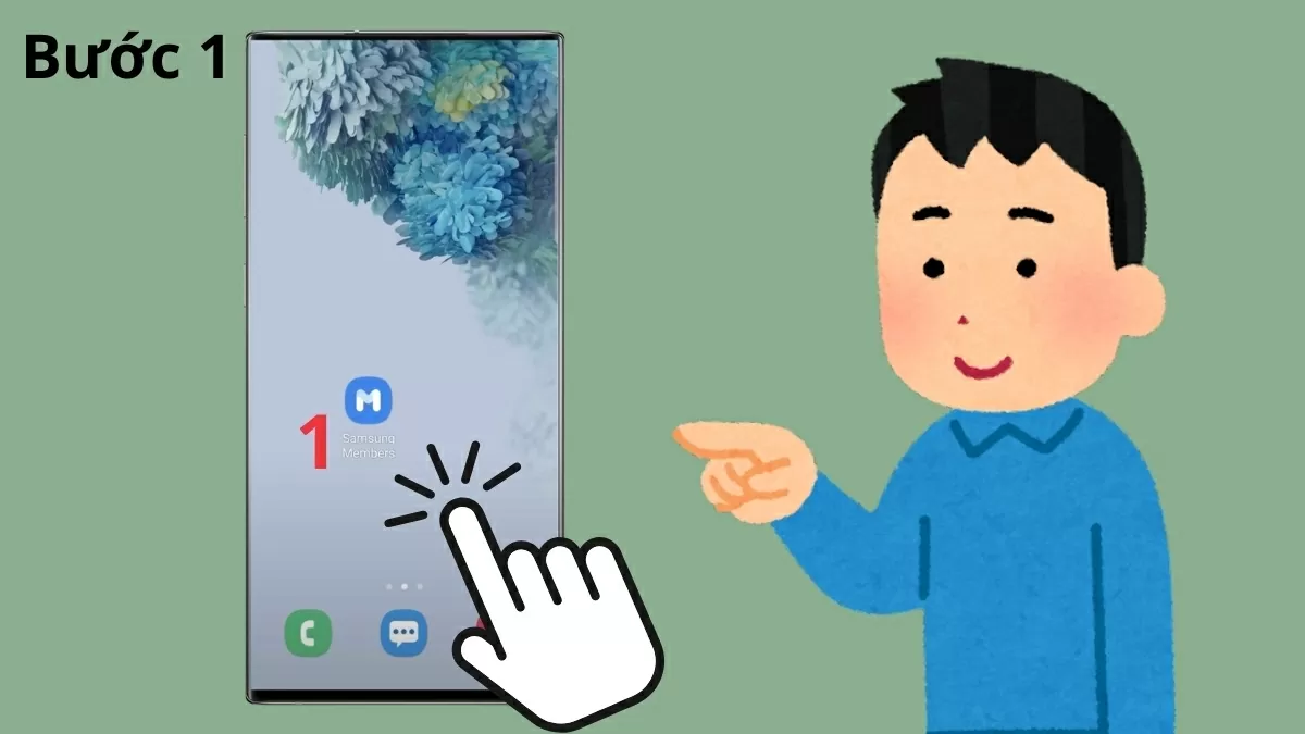 Trước hết, mở ứng dụng Samsung Members (tải từ Samsung). Trước hết, mở ứng dụng Samsung Members (tải từ Samsung).