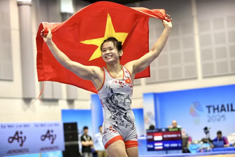 Ba chị em gái giành 3 Huy chương Vàng môn vật tại SEA Games 33 Ba chị em gái giành 3 Huy chương Vàng môn vật tại SEA Games 33