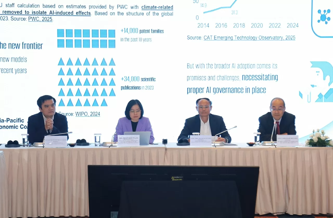 Các đại biểu thảo luận về các định hướng chiến lược cho Năm APEC Việt Nam 2027. (Ảnh: Thành Long) Các đại biểu thảo luận về các định hướng chiến lược cho Năm APEC Việt Nam 2027. (Ảnh: Thành Long)