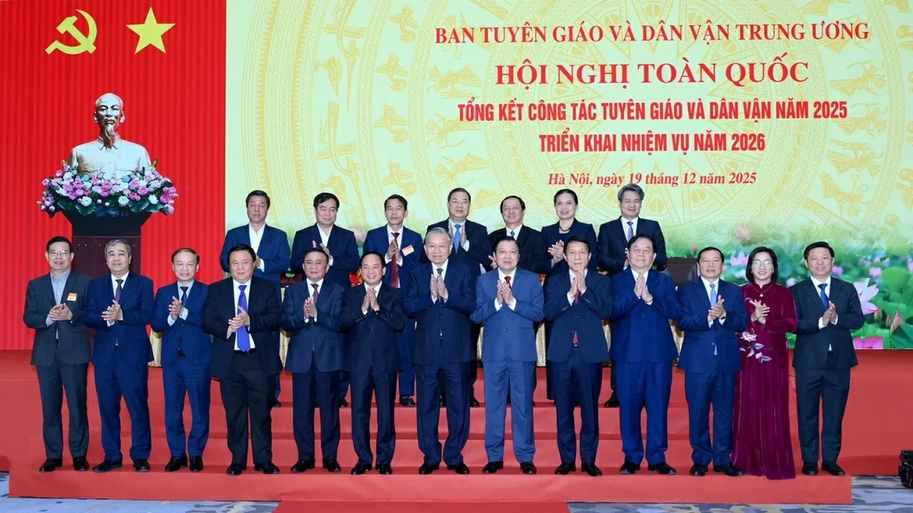 Toàn văn bài phát biểu của Tổng Bí thư Tô Lâm tại Hội nghị toàn quốc  về công tác tuyên giáo và dân vận