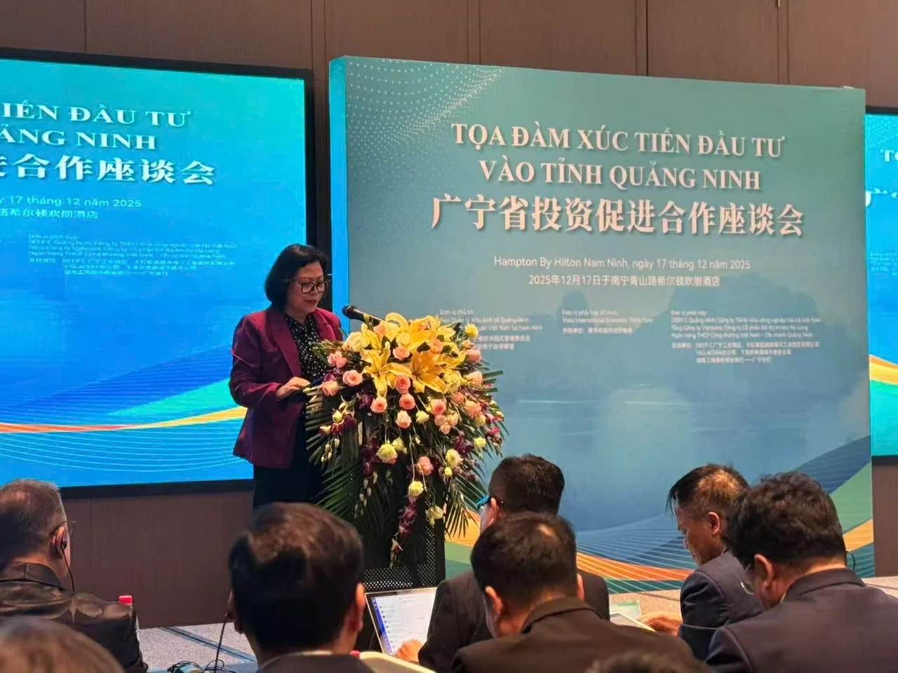 Đoàn công tác của Ban Quản lý Khu kinh tế tỉnh Quảng Ninh làm việc tại Quảng Tây, Trung Quốc