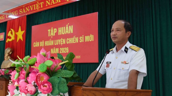 Vùng 5 Hải quân khai mạc tập huấn cán bộ huấn luyện chiến sĩ mới năm 2026