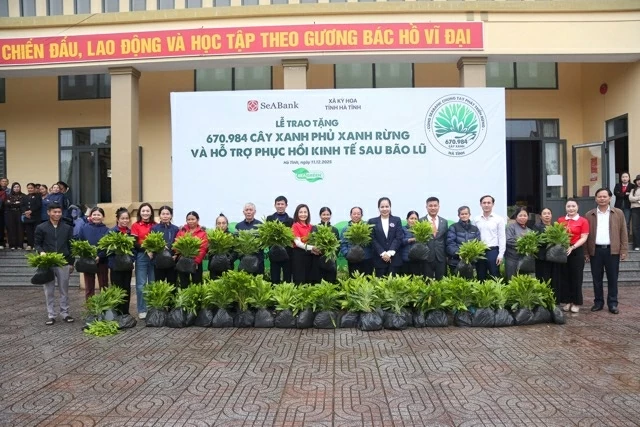 SeABank hỗ trợ trồng gần 671 nghìn cây xanh tại Hà Tĩnh, vượt mục tiêu 1 triệu cây xanh SeABank hỗ trợ trồng gần 671 nghìn cây xanh tại Hà Tĩnh, vượt mục tiêu 1 triệu cây xanh