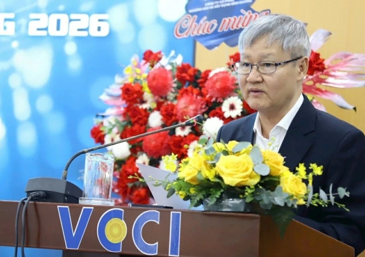 Ông Võ Tân Thành - Phó Chủ tịch Liên đoàn Thương mại và Công nghiệp Việt Nam (VCCI) phát biểu.