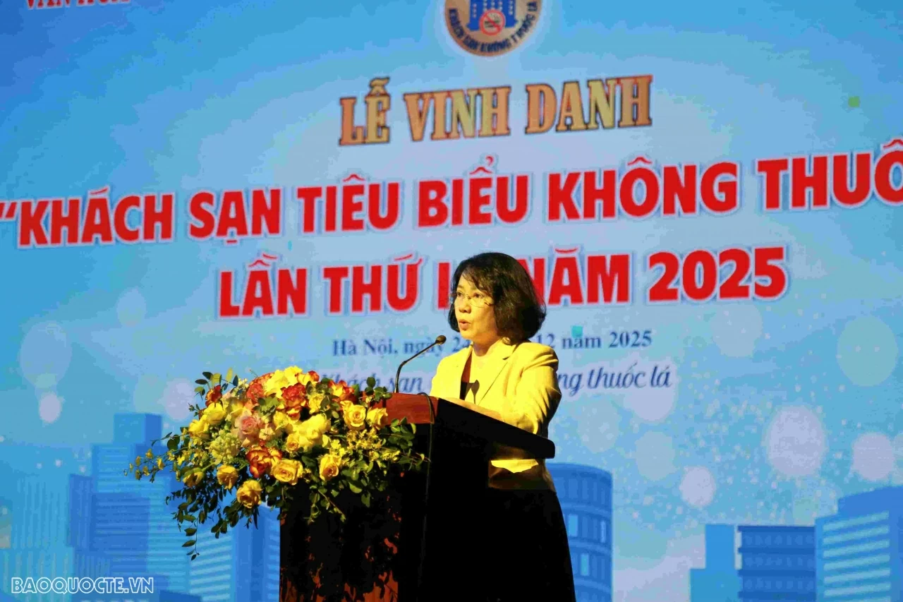 Lễ vinh danh “Khách sạn tiêu biểu không thuốc lá”, lần thứ I – năm 2025 Lễ vinh danh “Khách sạn tiêu biểu không thuốc lá”, lần thứ I – năm 2025