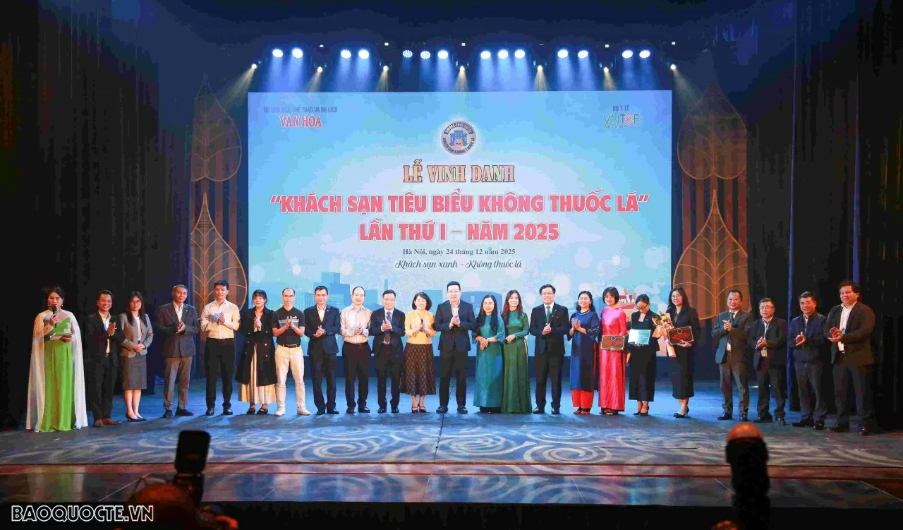 Lễ vinh danh “Khách sạn tiêu biểu không thuốc lá”, lần thứ I – năm 2025 Lễ vinh danh “Khách sạn tiêu biểu không thuốc lá”, lần thứ I – năm 2025