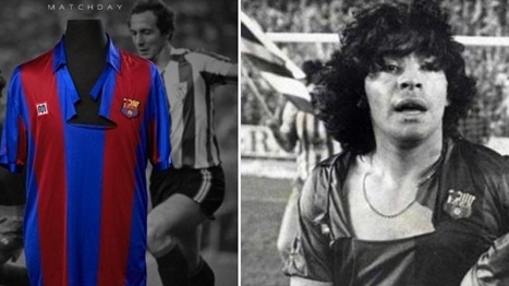 Chiếc áo rách huyền thoại của Maradona ở Barca được bán 179 nghìn USD