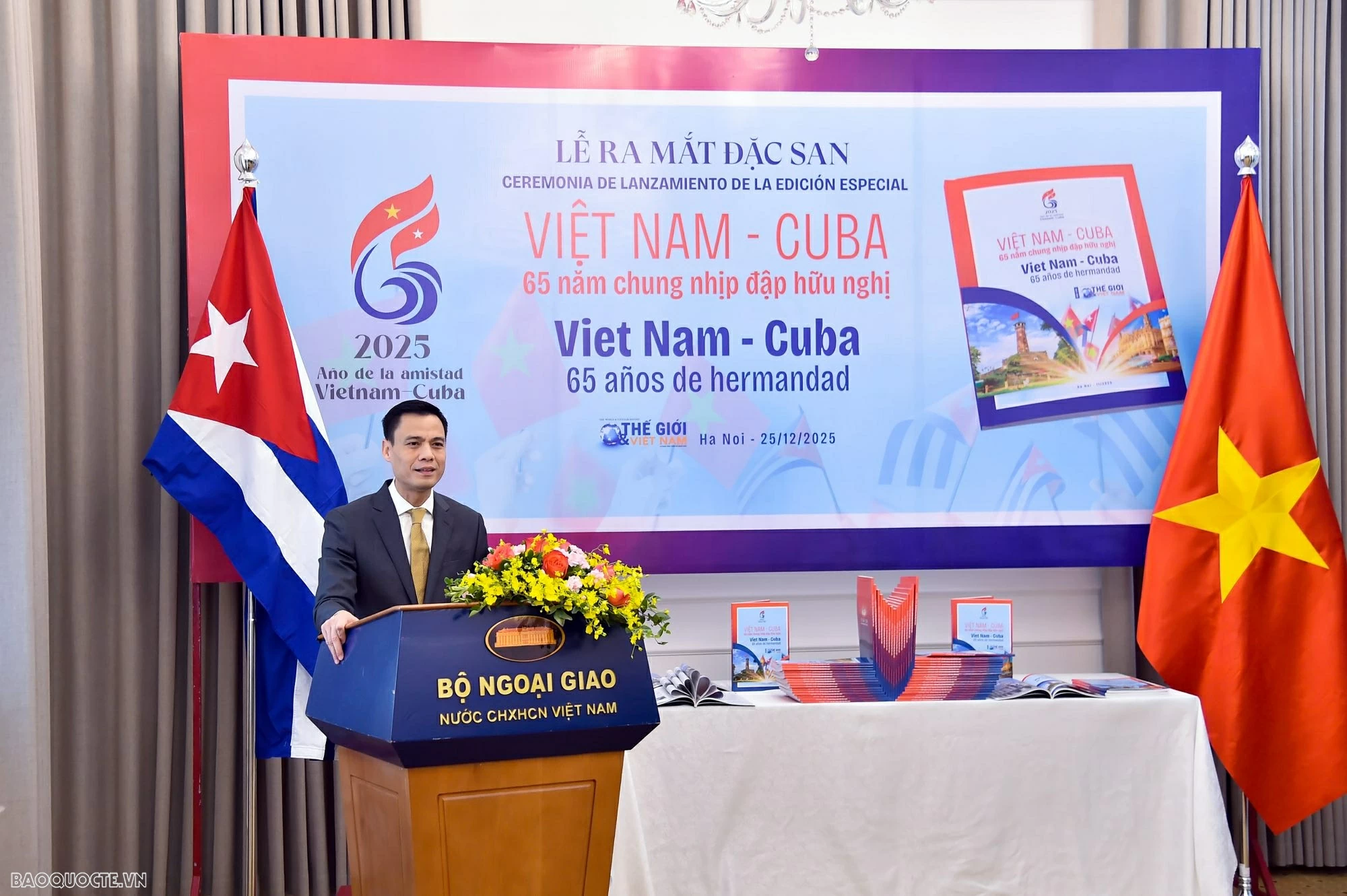 Đặc san 65 năm Việt Nam-Cuba: Tiếp tục lan tỏa tinh thần, giá trị mãi mãi trường tồn của mối quan hệ hữu nghị đặc biệt Đặc san 65 năm Việt Nam-Cuba: Tiếp tục lan tỏa tinh thần, giá trị mãi mãi trường tồn của mối quan hệ hữu nghị đặc biệt