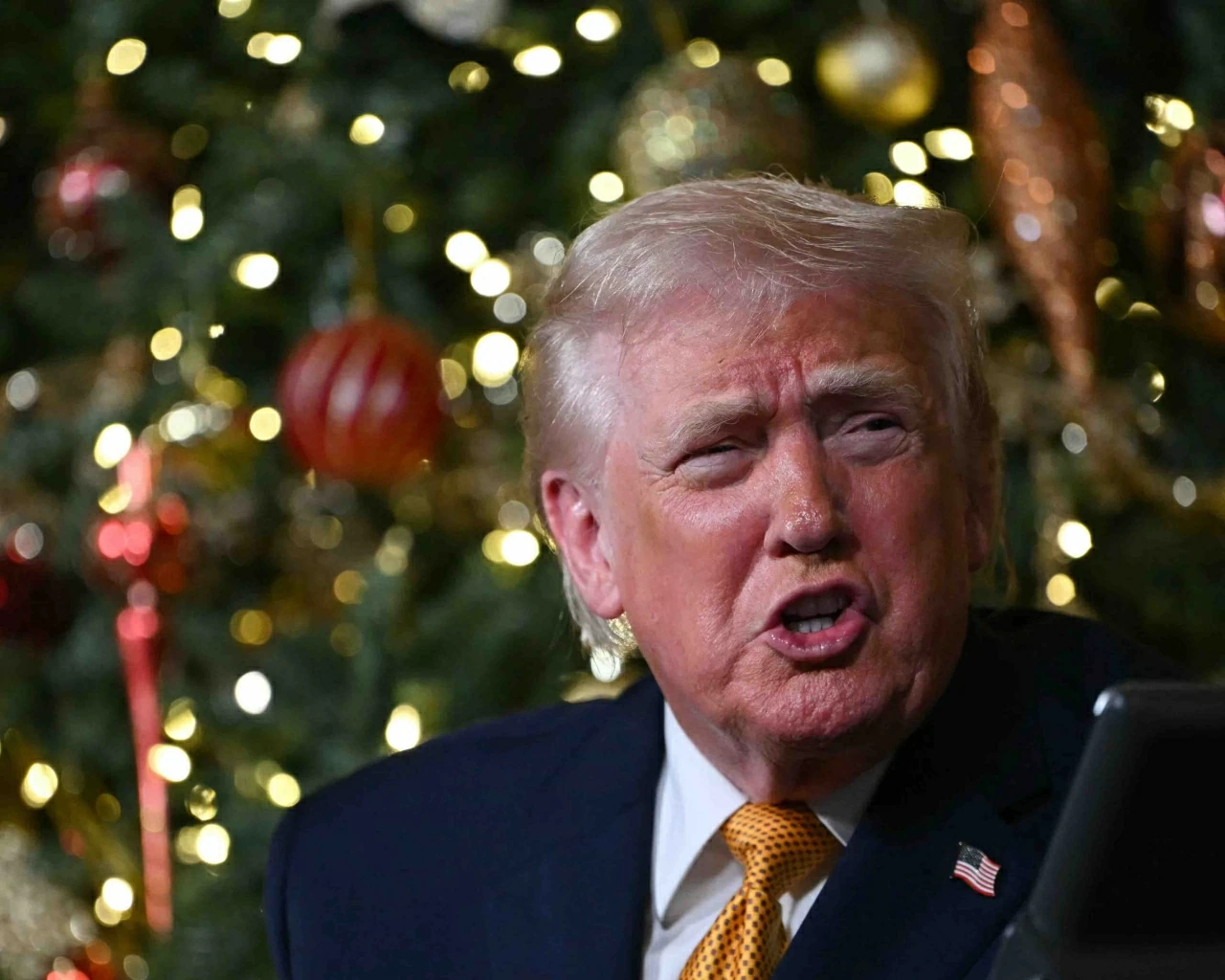 Tổng thống Donald Trump đã thông báo về các cuộc tấn công nhằm vào Nigeria chống lại tổ chức Nhà nước Hồi giáo (ISIS) trong một bài đăng trên nền tảng Truth Social. (Nguồn: Getty Images) Tổng thống Donald Trump đã thông báo về các cuộc tấn công nhằm vào Nigeria chống lại tổ chức Nhà nước Hồi giáo (ISIS) trong một bài đăng trên nền tảng Truth Social. (Nguồn: Getty Images)