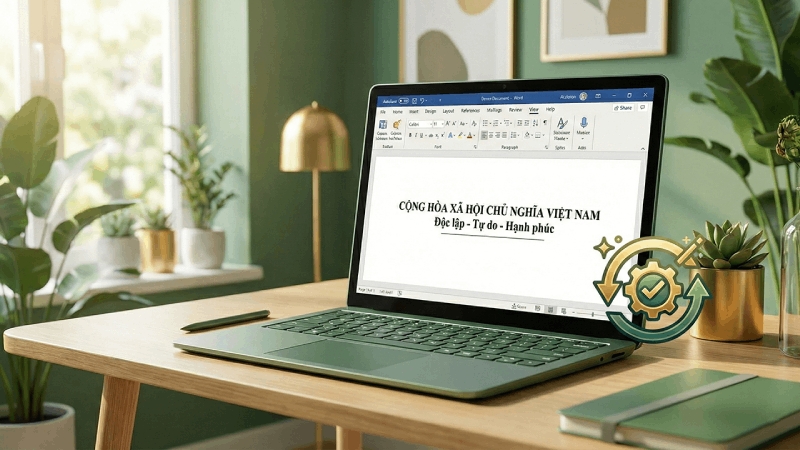 Cách tạo quốc hiệu tiêu ngữ tự động trong Word đơn giản và tiện lợi