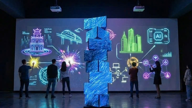 Ra mắt Không gian Triển lãm số 'Hà Nội Rạng rỡ - Ánh sáng và Di sản'