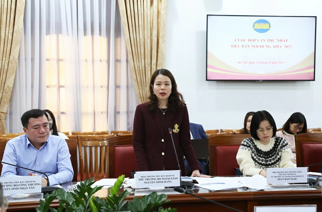 Họp lần thứ nhất Tiểu ban Nội dung: Định hình chương trình nghị sự cho APEC 2027 Họp lần thứ nhất Tiểu ban Nội dung: Định hình chương trình nghị sự cho APEC 2027