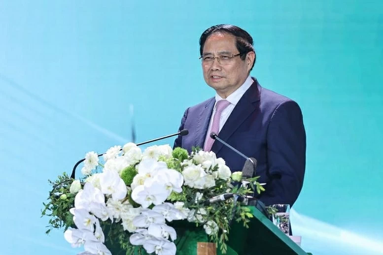 Thủ tướng Chính phủ Phạm Minh Chính phát biểu tại Hội nghị. (Ảnh: Thành Long)