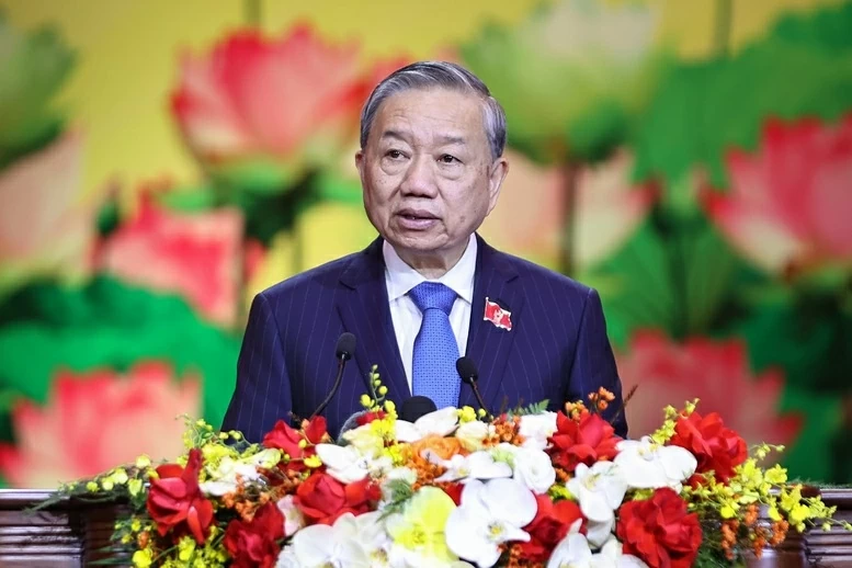 Tổng Bí thư Tô Lâm phát biểu tại  Đại hội Thi đua yêu nước toàn quốc lần thứ XI. (Nguồn: VGP)