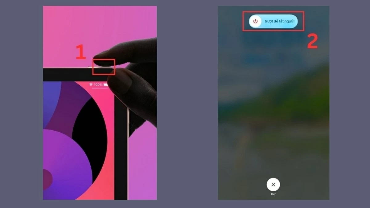 Khởi động lại iPad.