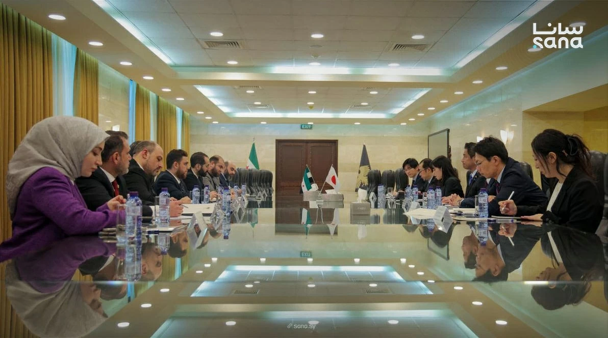 Cuộc họp giữa phái đoàn Nhật Bản và Syria về khôi phục quan hệ ngoại giao. (Nguồn: Sana Cuộc họp giữa phái đoàn Nhật Bản và Syria về khôi phục quan hệ ngoại giao. (Nguồn: Sana